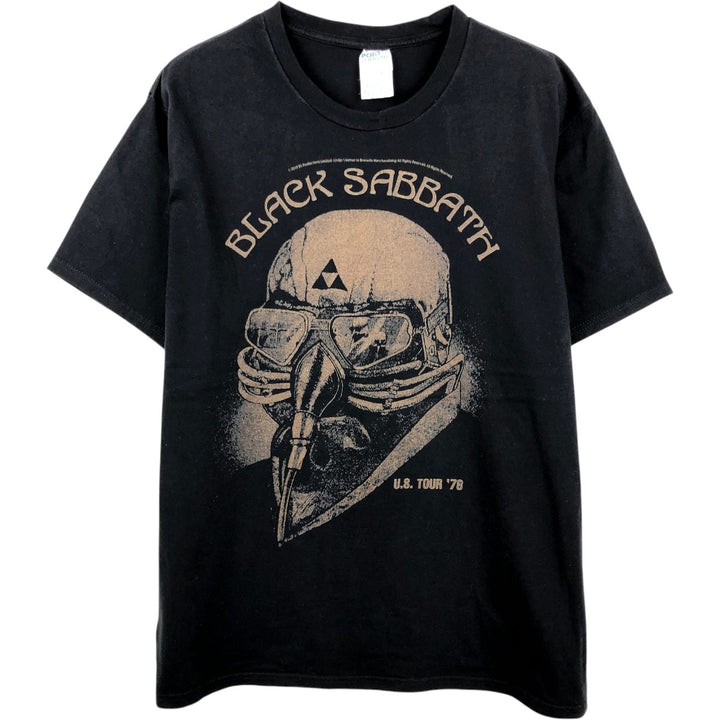 Port and Company Black Sabbath Band T-Shirt (Men's Size L) cotton black type Vintage Second Hand