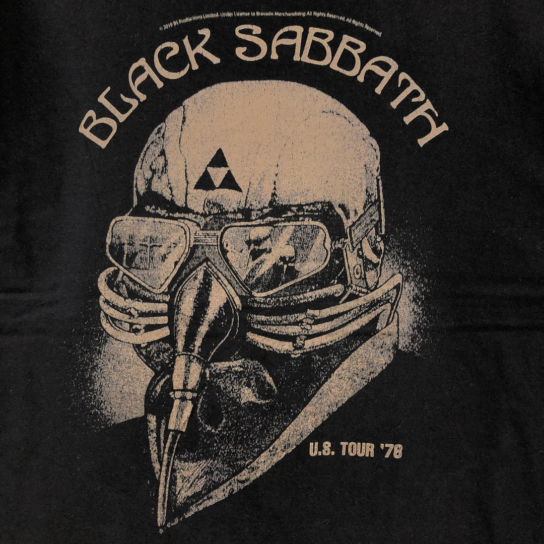 Port and Company Black Sabbath Band T-Shirt (Men's Size L) cotton black type Vintage Second Hand