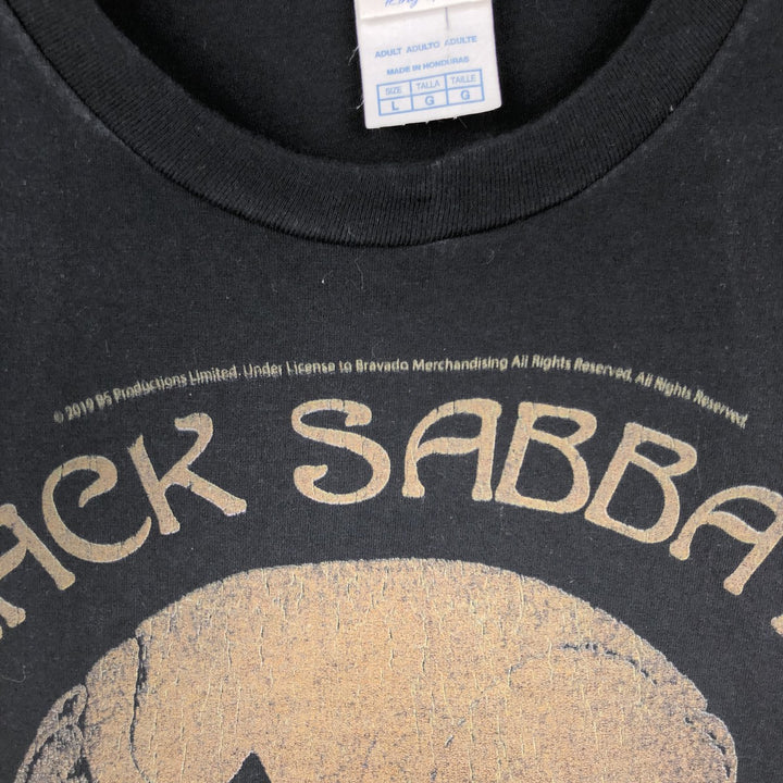 Port and Company Black Sabbath Band T-Shirt (Men's Size L) cotton black type Vintage Second Hand