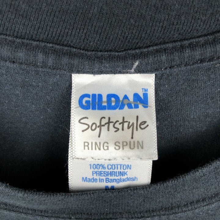 Gildan x Guns N' Roses Skull Pattern Band T-Shirt (Men's Size M) cotton black type Vintage Second Hand