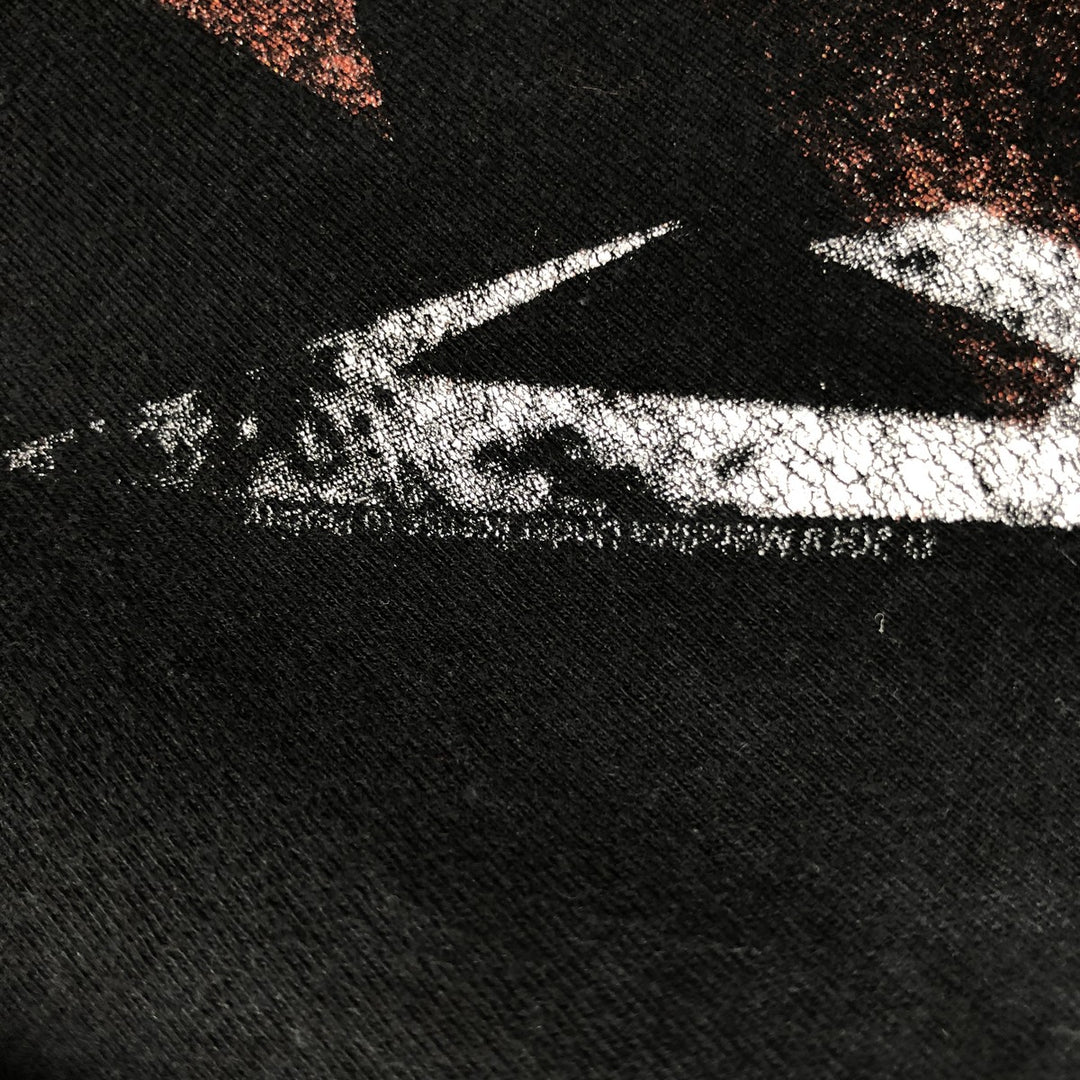 METALLICA Skull Pattern Band T-shirt Band Tee Men's L size cotton black type Vintage Second Hand