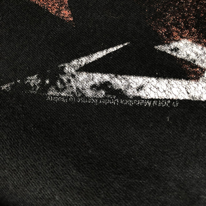 METALLICA Skull Pattern Band T-shirt Band Tee Men's L size cotton black type Vintage Second Hand