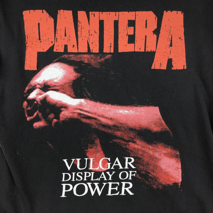 PANTERA Pantera Band T-shirt, Made in the UK, Men's M size cotton black type Vintage Second Hand