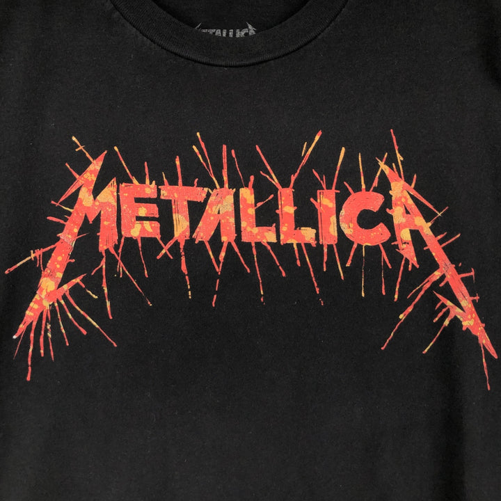 METALLICA Metallica Band T-shirt Band T Women's S size cotton black type Vintage Second Hand