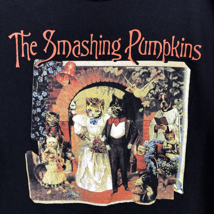 THE SMASHING PUMPKINS Smashing Pumpkins Band T-shirt Band T Men's L size cotton black type Vintage Second Hand