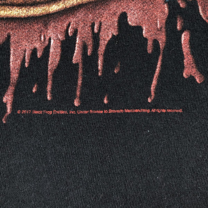 Guns N' Roses Skull Pattern Band T-Shirt (Men's Size S) cotton black type Vintage Second Hand