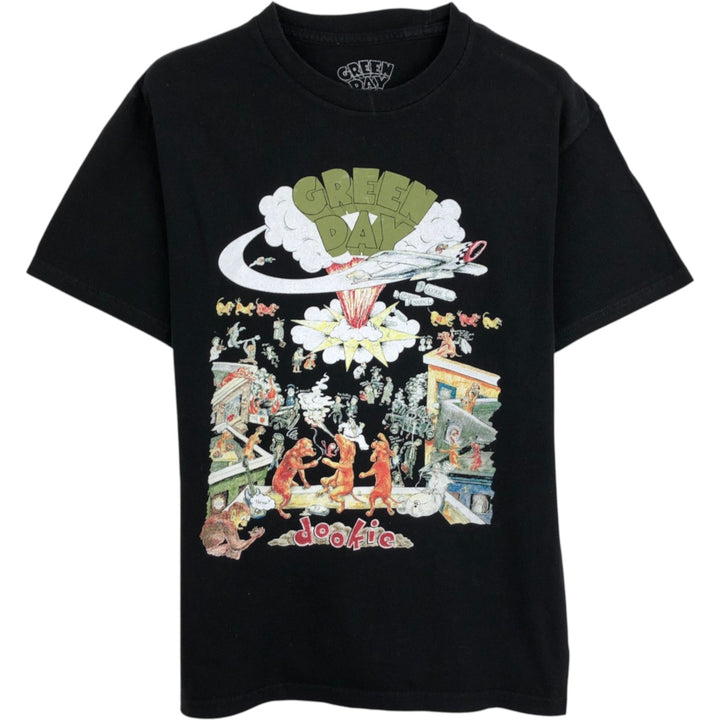 GREEN DAY DOOKIE Band T-Shirt (Men's Size M) cotton black type Vintage Second Hand
