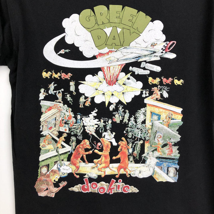 GREEN DAY DOOKIE Band T-Shirt (Men's Size M) cotton black type Vintage Second Hand