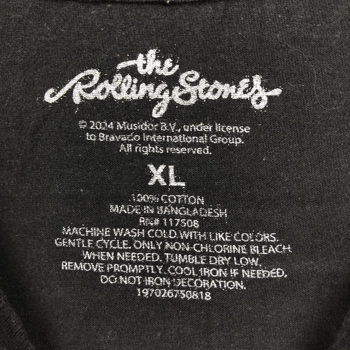 THE ROLLING STONES The Rolling Stones Band T-shirt Band T Men's XL size cotton black type Vintage Second Hand