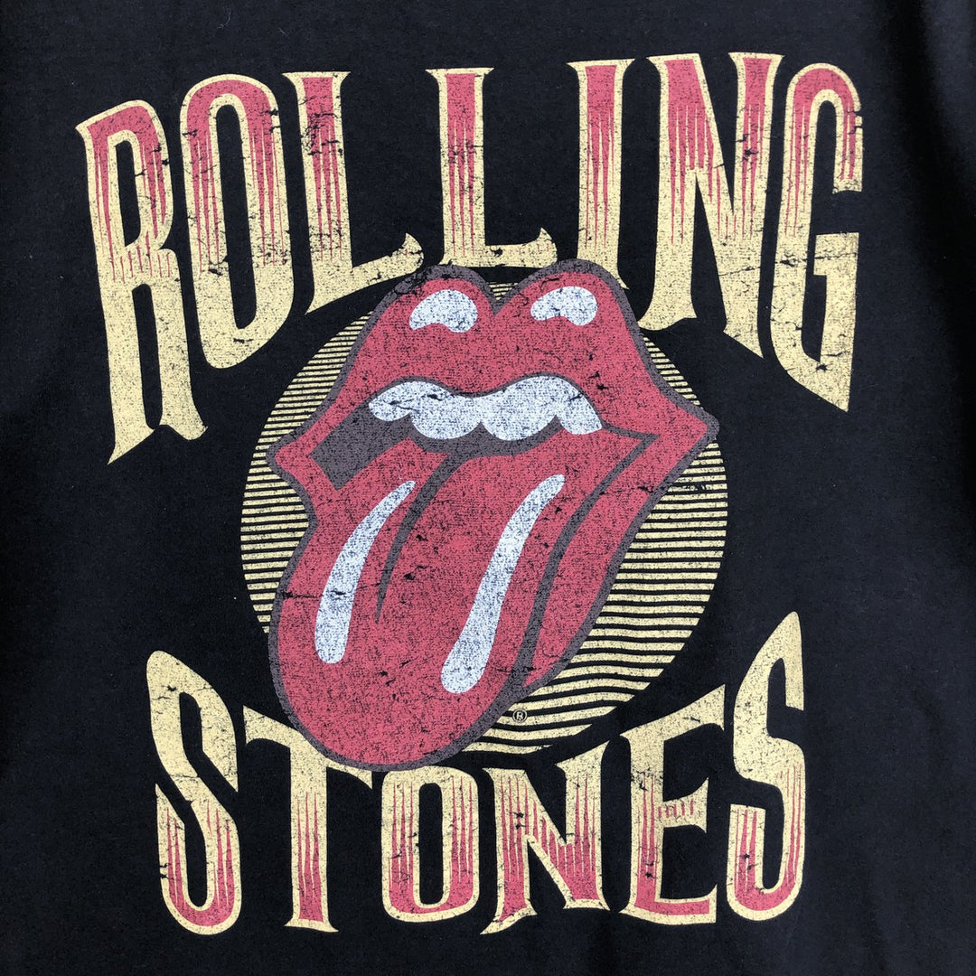THE ROLLING STONES The Rolling Stones Band T-shirt Band T Men's XL size cotton black type Vintage Second Hand