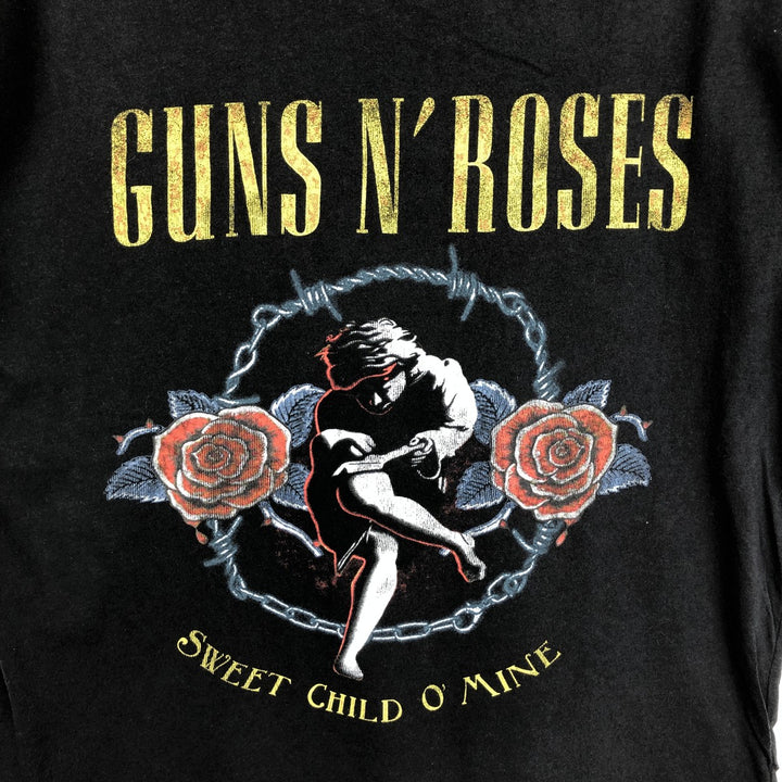 Guns N' Roses Band T-shirt, Band T, Men's L size cotton black type Vintage Second Hand