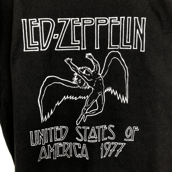 Led Zeppelin Band T-Shirt, Band T, Men's XL cotton black type Vintage Second Hand
