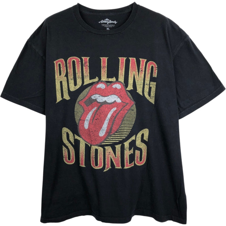 THE ROLLING STONES The Rolling Stones Band T-shirt Band T Men's XL size cotton black type Vintage Second Hand