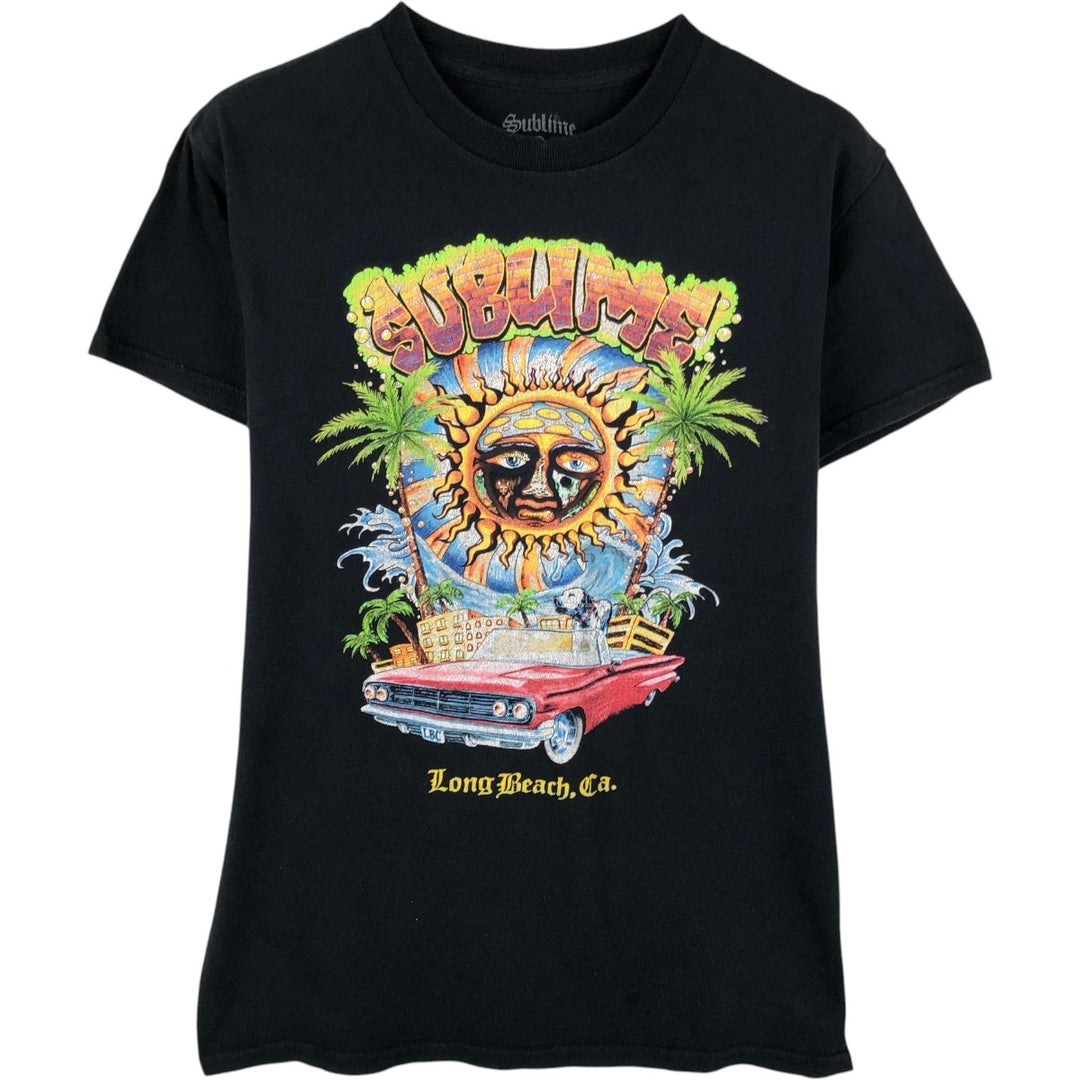 SUBLIME Band T-shirt, Men's S size cotton black type Vintage Second Hand