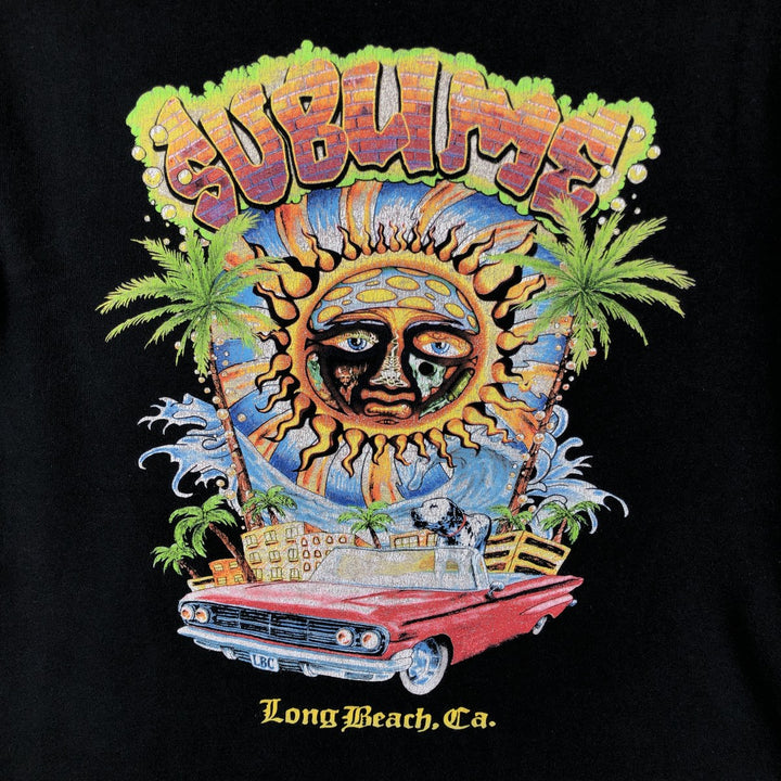 SUBLIME Band T-shirt, Men's S size cotton black type Vintage Second Hand