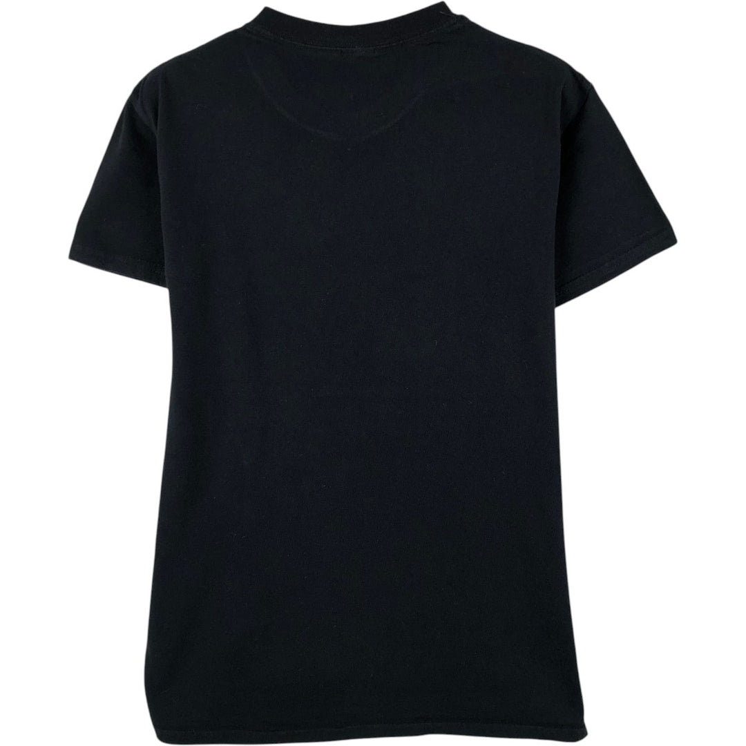 NIRVANA Print Band T-Shirt (Clear Size S, equivalent to Men's S) Crew Neck Short Sleeve Rock unclear black type Vintage Second Hand