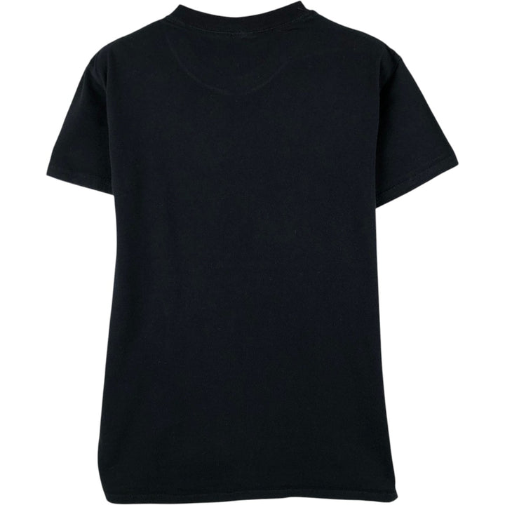 NIRVANA Print Band T-Shirt (Clear Size S, equivalent to Men's S) Crew Neck Short Sleeve Rock unclear black type Vintage Second Hand