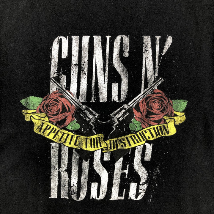 Guns N' Roses Band T-Shirt, Men's Size Small cotton black type Vintage Second Hand