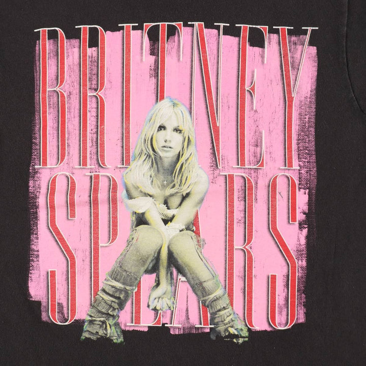 BRITNEY SPEARS Britney Spears Band T-shirt Band T Men's M size cotton black type Vintage Second Hand