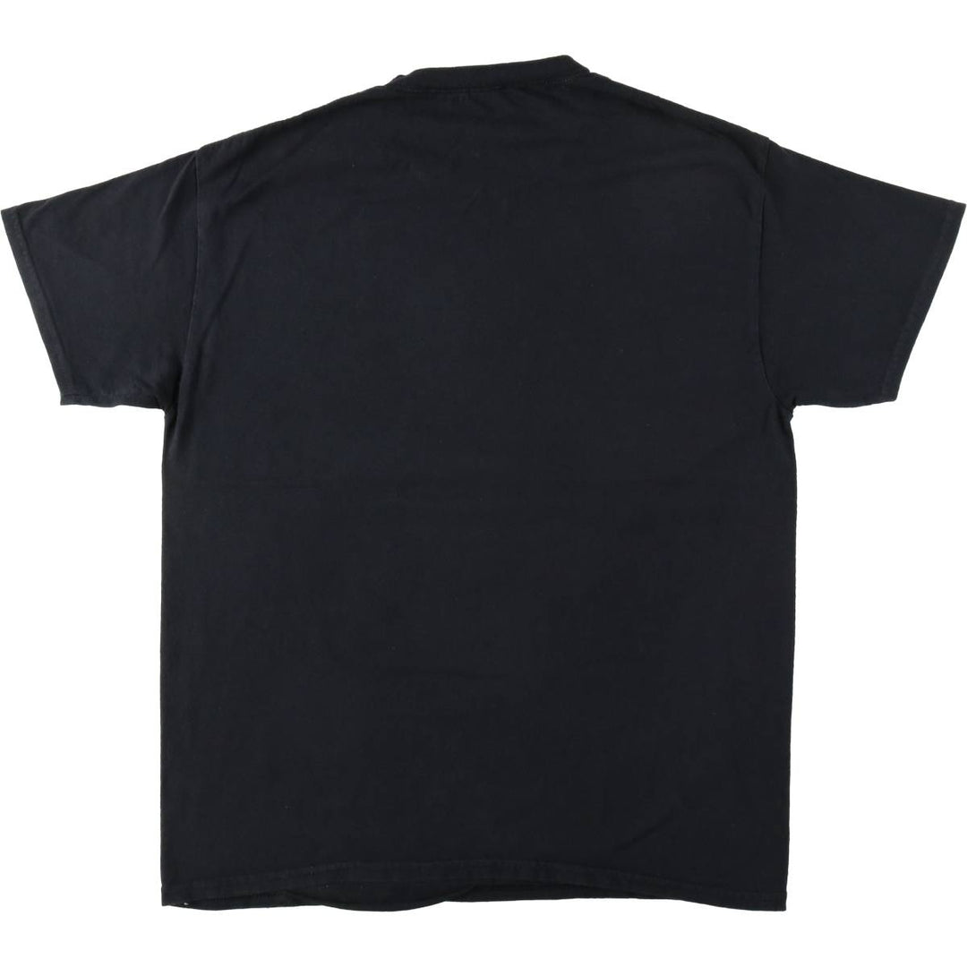 THE BEATLES Band T-shirt, Men's L size cotton black type Vintage Second Hand