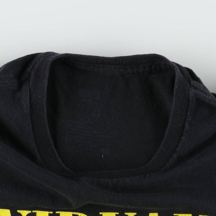 NIRVANA Nirvana Band T-shirt, Band T, Men's M size cotton black type Vintage Second Hand
