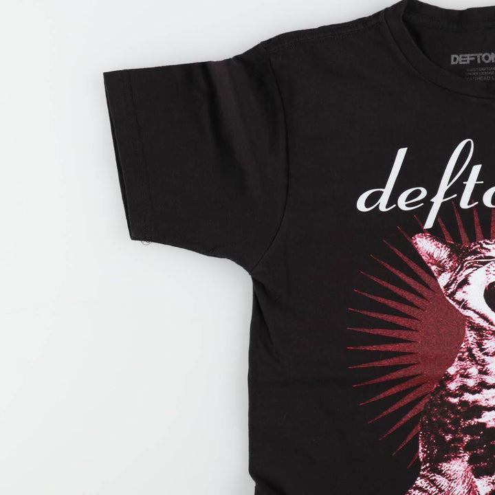 DEFTONES Deftones Band T-shirt Band T Men's L size cotton black type Vintage Second Hand