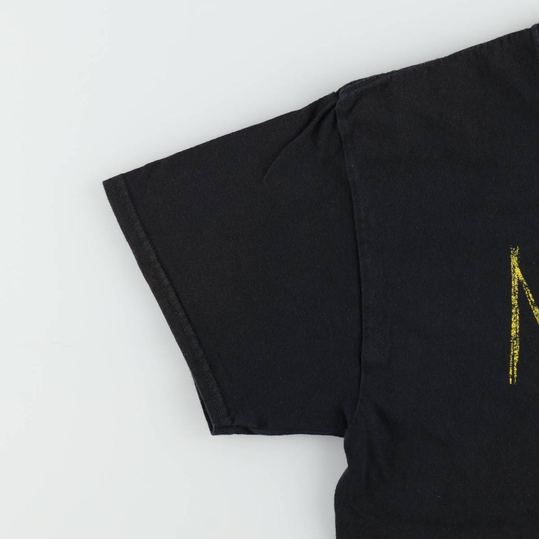 NIRVANA Nirvana Band T-shirt, Band T, Men's L size cotton black type Vintage Second Hand