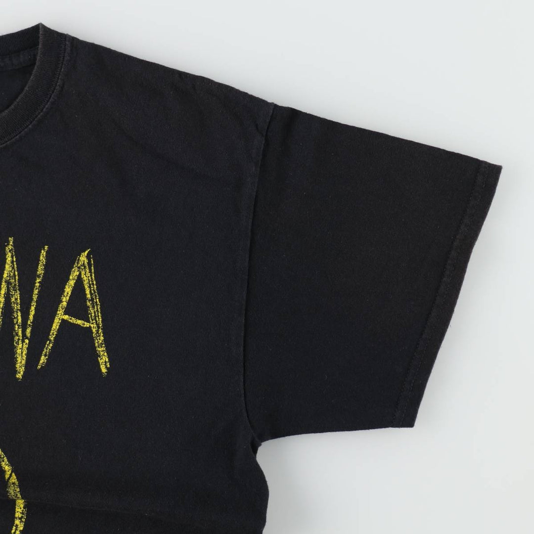 NIRVANA Nirvana Band T-shirt, Band T, Men's L size cotton black type Vintage Second Hand