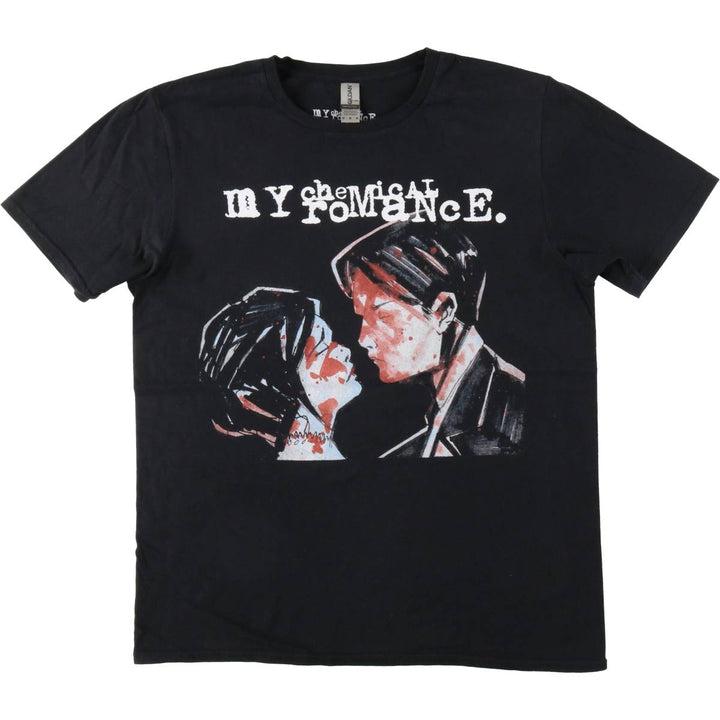Gildan MY CHEMICAL ROMANCE Band T-shirt (Men's size M equivalent) cotton black type Vintage Second Hand