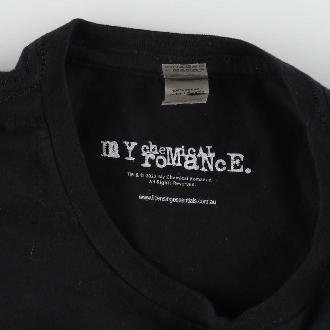 Gildan MY CHEMICAL ROMANCE Band T-shirt (Men's size M equivalent) cotton black type Vintage Second Hand