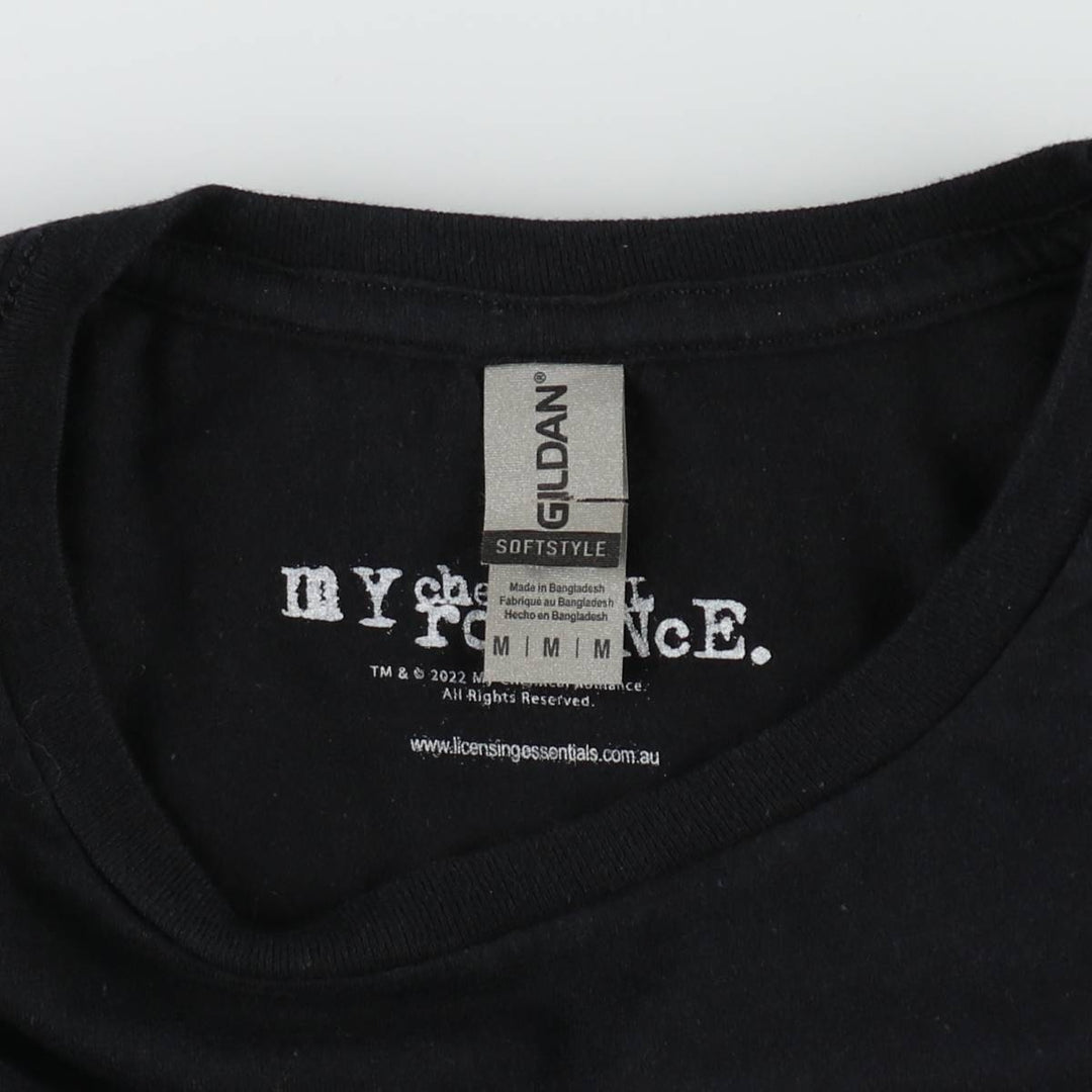 Gildan MY CHEMICAL ROMANCE Band T-shirt (Men's size M equivalent) cotton black type Vintage Second Hand