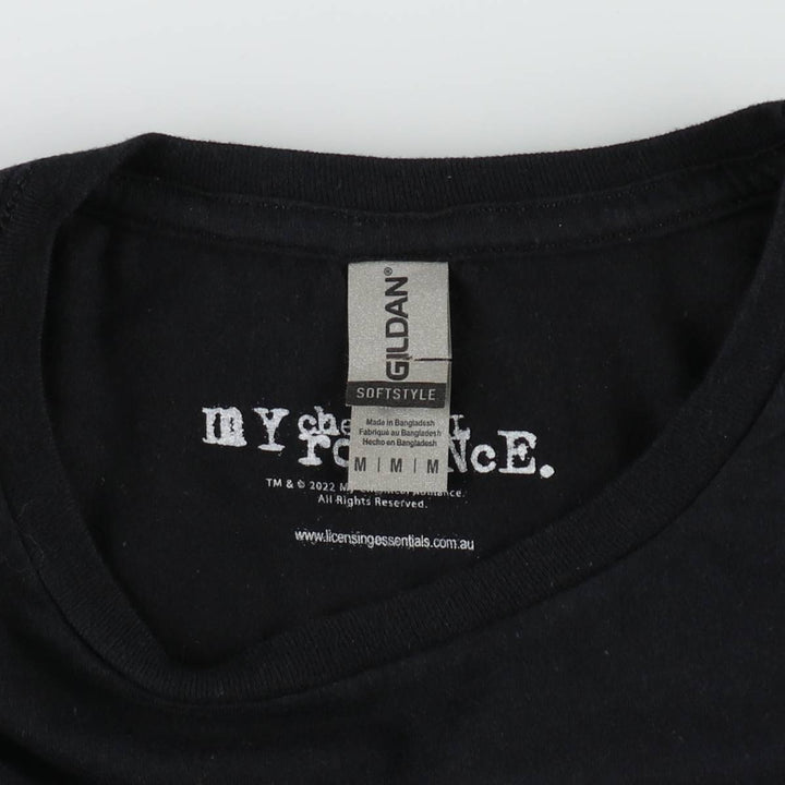 Gildan MY CHEMICAL ROMANCE Band T-shirt (Men's size M equivalent) cotton black type Vintage Second Hand