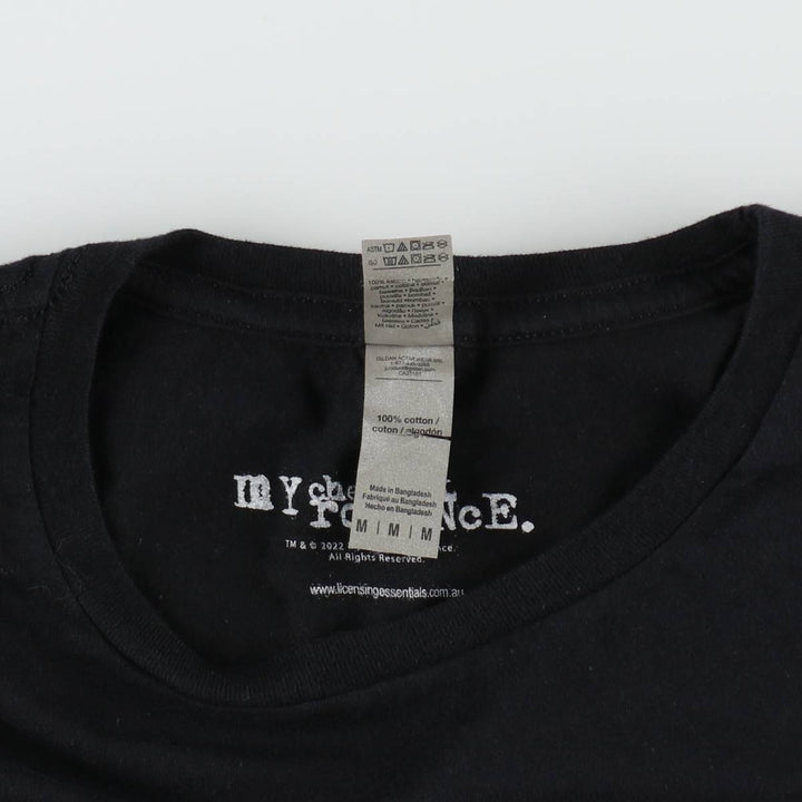 Gildan MY CHEMICAL ROMANCE Band T-shirt (Men's size M equivalent) cotton black type Vintage Second Hand