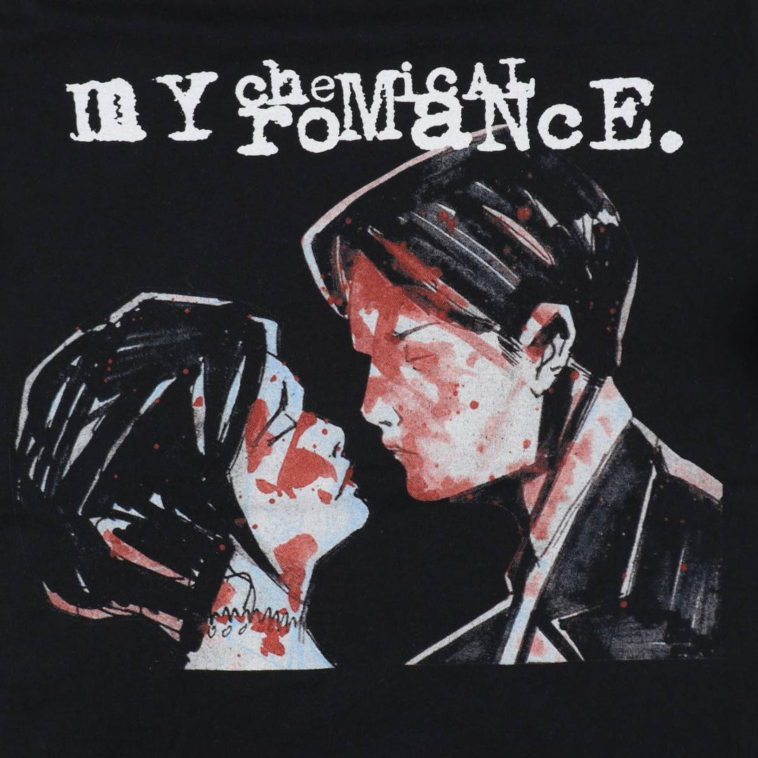 Gildan MY CHEMICAL ROMANCE Band T-shirt (Men's size M equivalent) cotton black type Vintage Second Hand