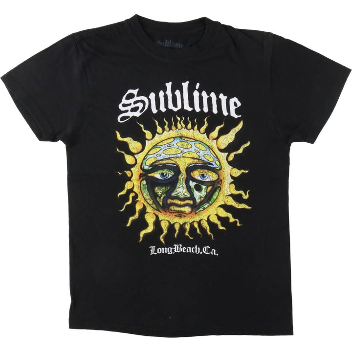 SUBLIME Band T-shirt, Men's M size cotton black type Vintage Second Hand