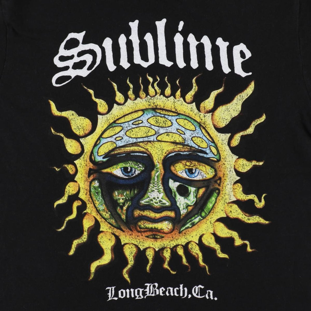 SUBLIME Band T-shirt, Men's M size cotton black type Vintage Second Hand
