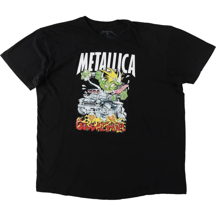 METALLICA Metallica Band T-shirt Band T Men's XL size cotton black type Vintage Second Hand