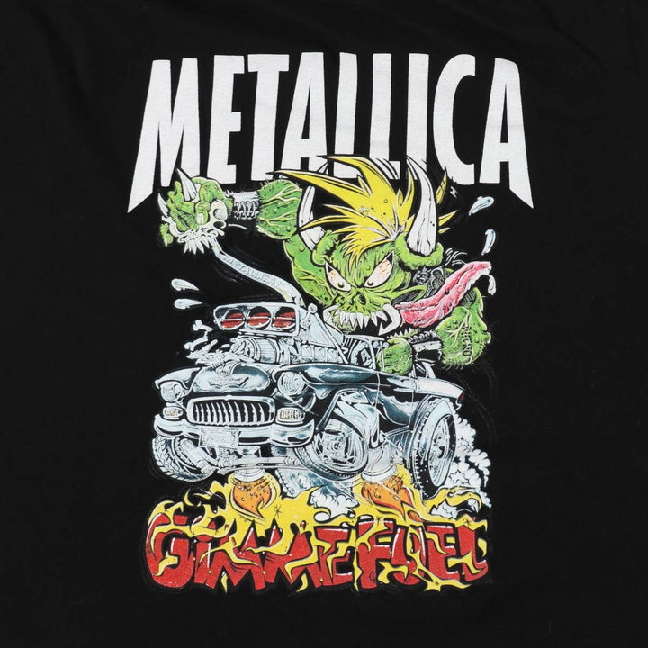 METALLICA Metallica Band T-shirt Band T Men's XL size cotton black type Vintage Second Hand