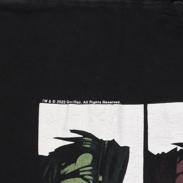 GORILLAZ Gorillaz Band T-shirt Band T Men's L size cotton black type Vintage Second Hand