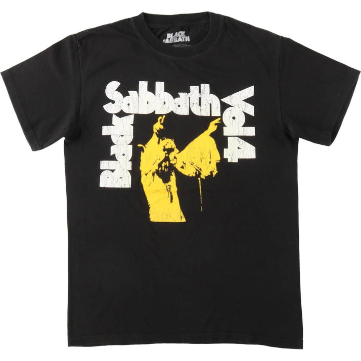 BLACK SABBATH Black Sabbath band T-shirt, band T, men's size S cotton black type Vintage Second Hand