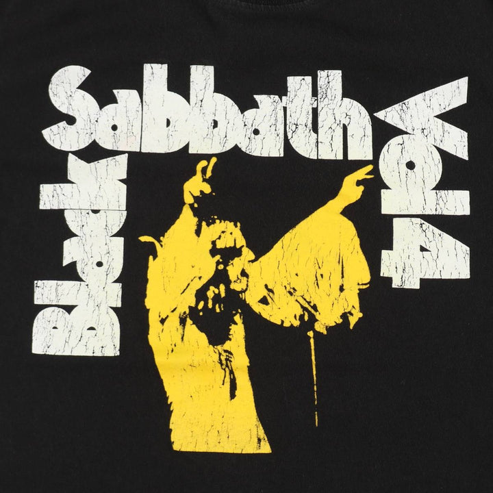 BLACK SABBATH Black Sabbath band T-shirt, band T, men's size S cotton black type Vintage Second Hand