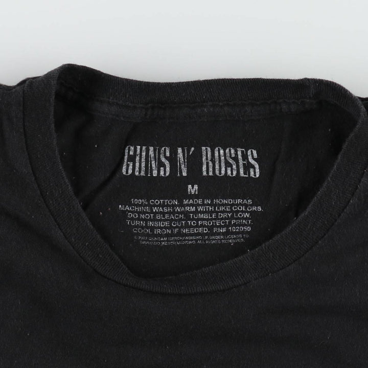 Guns N' Roses Band T-shirt, Men's M size cotton black type Vintage Second Hand