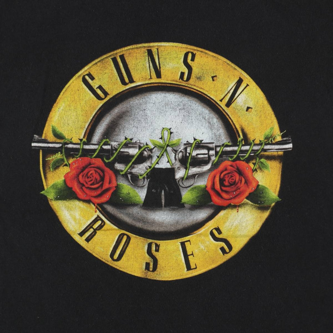 Guns N' Roses Band T-shirt, Men's M size cotton black type Vintage Second Hand