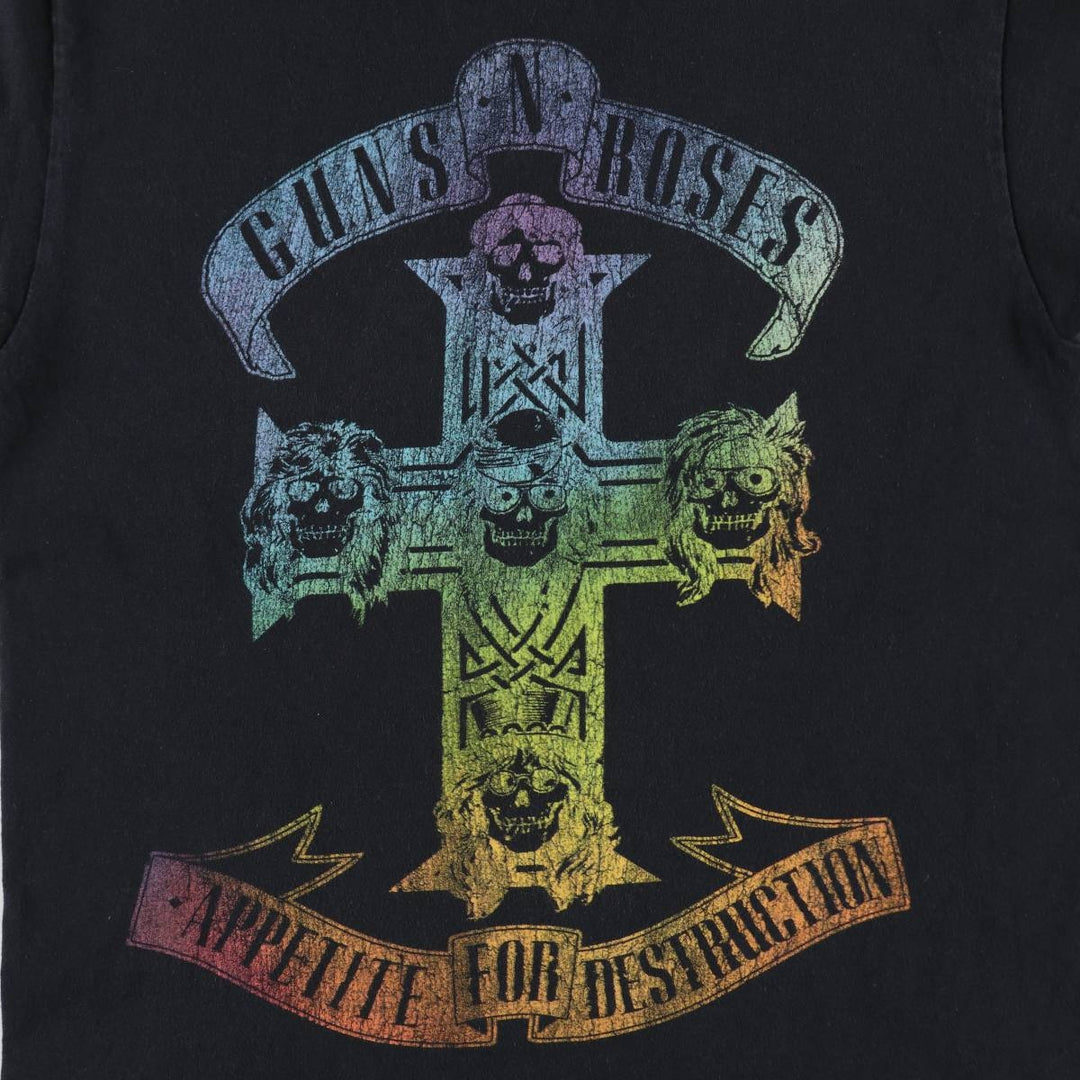 Guns N' Roses Band T-Shirt, Men's Size Small cotton black type Vintage Second Hand