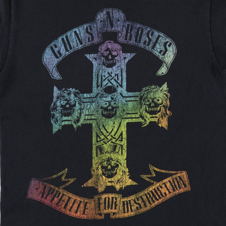 Guns N' Roses Band T-Shirt, Men's Size Small cotton black type Vintage Second Hand