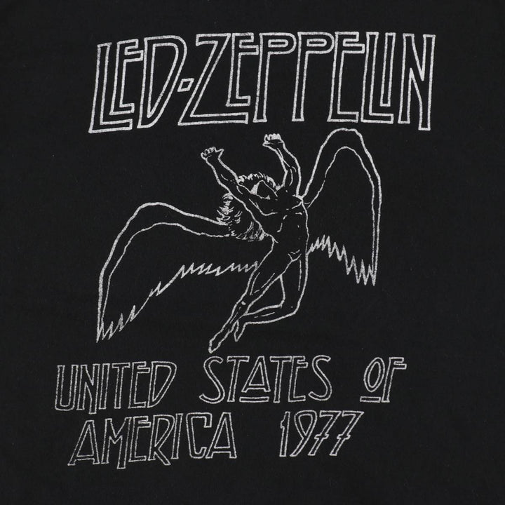 Led Zeppelin Band T-shirt, Band T, Men's L size cotton black type Vintage Second Hand