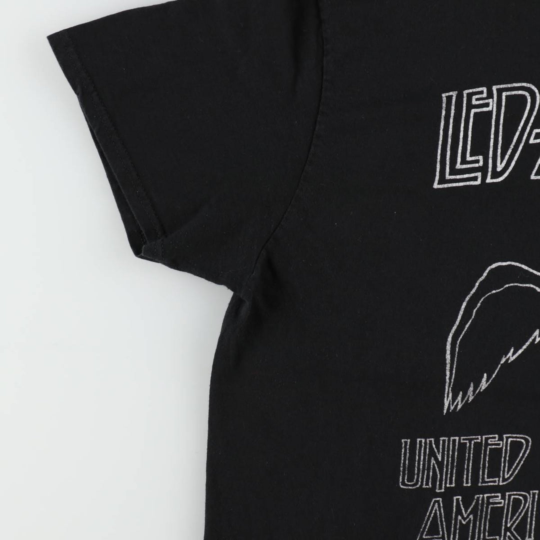 Led Zeppelin Band T-shirt, Band T, Men's L size cotton black type Vintage Second Hand
