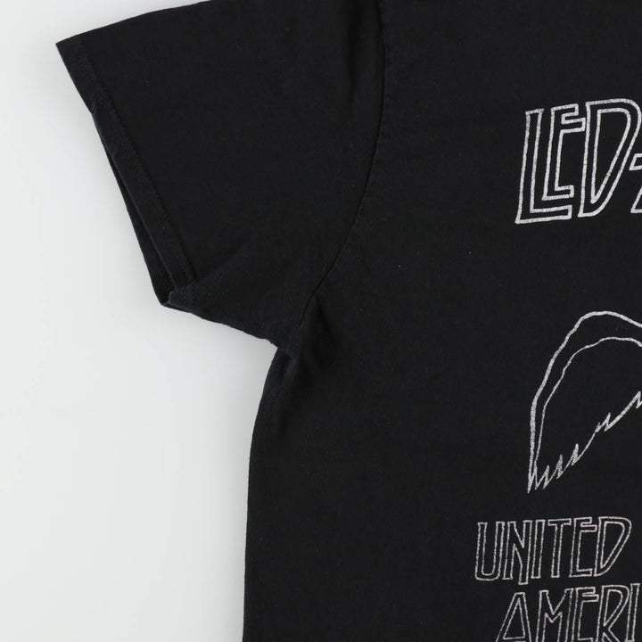 Led Zeppelin Band T-shirt, Band T, Men's L size cotton black type Vintage Second Hand