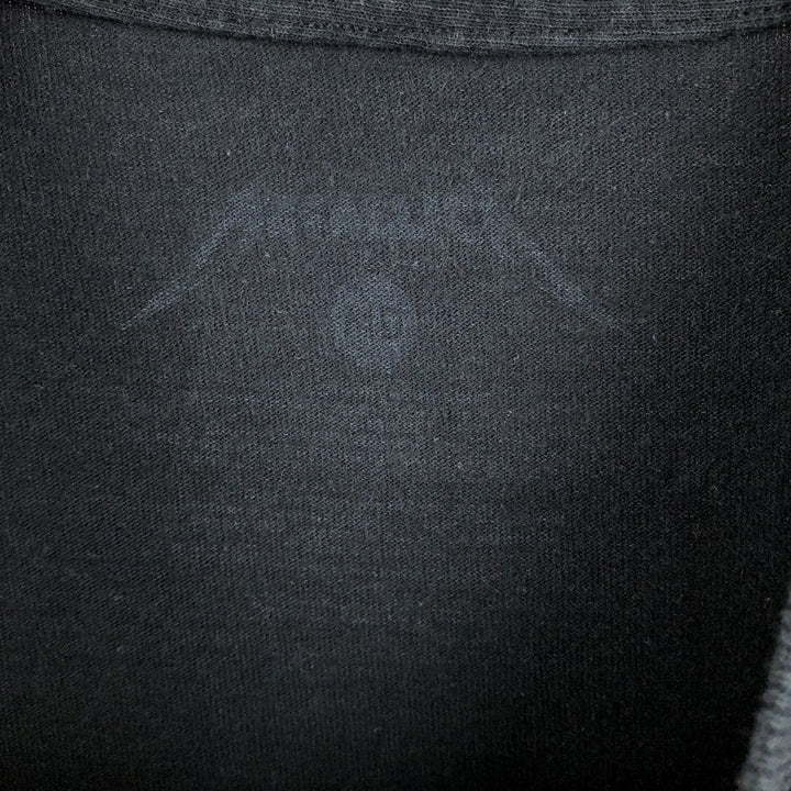 METALLICA Metallica Band T-shirt Band T Men's S size unclear black type Vintage Second Hand