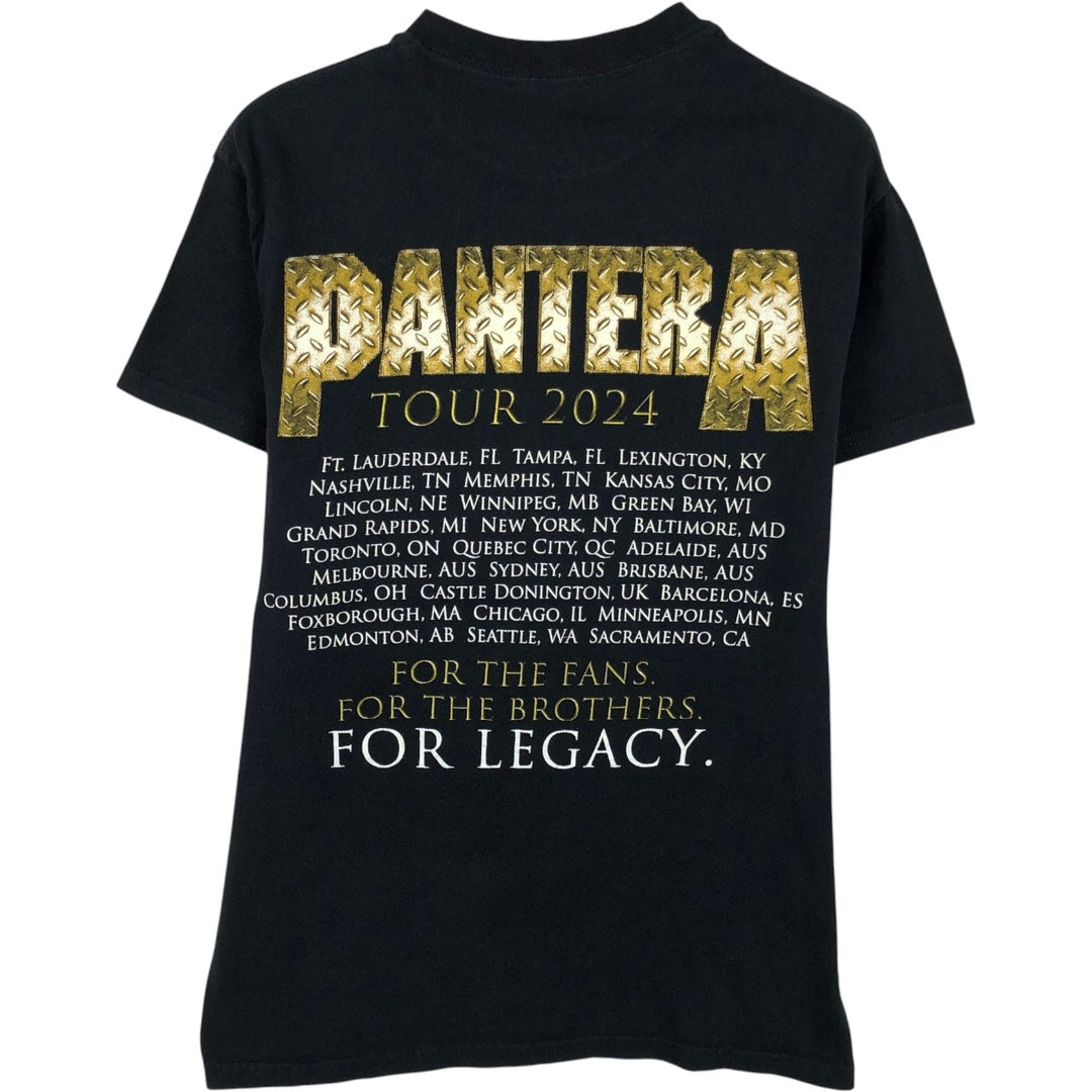 PANTERA Band T-Shirt, Men's Size Small cotton black type Vintage Second Hand